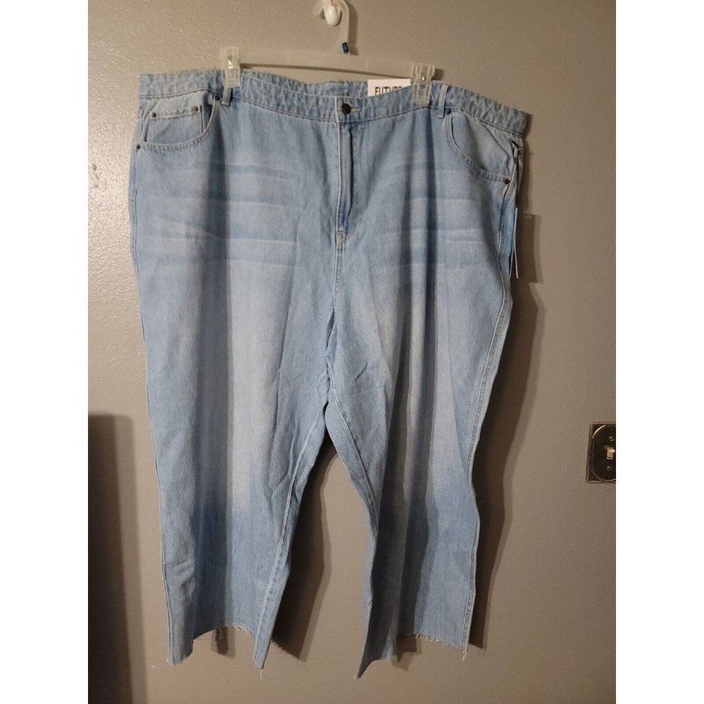 Women's Light Blue Straight Leg Jeans